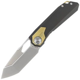 Remette RT-Peregrine Falcon Knife Brown/Gold Titanium, Hand Grinding Pearlescent M390 (RTT1-BX)
