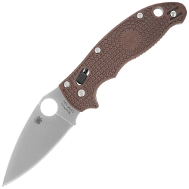 Nóż składany Spyderco Manix 2 Lightweight Sprint Run Brown FRCP, Stonewashed CPM 15V by Eric Glesser (C101PBN15V2)