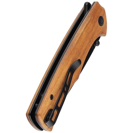 Sencut Crowley Guibourtia Wood, Black Stonewashed D2 knife (S21012-5)