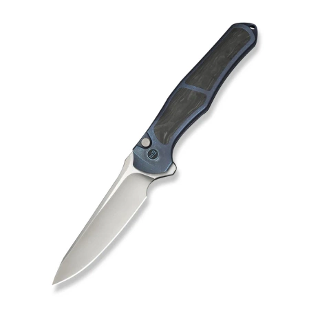 WeKnife 702XI LE No 147/150 Blue Integral Titanium/Shredded Carbon Fiber, Satin M390 (WE07B-1)