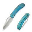 Nóż składany WeKnife Inmate Blue Titanium, Satin CPM 20CV by Jerad Neeve (WE23096B-3)