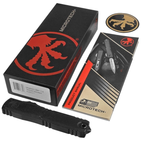 Microtech Ultratech Gen III ZBP T/E OTF Knife Black Aluminum, Tactical M390MK by Tony Marfione (1123-1T)