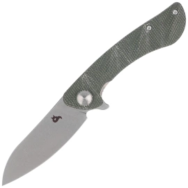 BlackFox Dripper Knife OD green Canvas Micarta, Stonewashed VG-10 (BF-771 MOD)