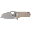 Kubey Knife Duroc Tan G10, Bead Blasted AUS-10 by Colin Maisonpierre (KU332K)