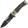 Nóż Martinez Albainox 32795 ABS Camo/Black Stringing, Black 3Cr13Mov