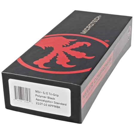 Nóż składany Microtech MSI S/E Ram-Lok Black Tri-Grip Polymer, Apocalyptic M390MK by Tony Marfione (210T-10APPMBK)