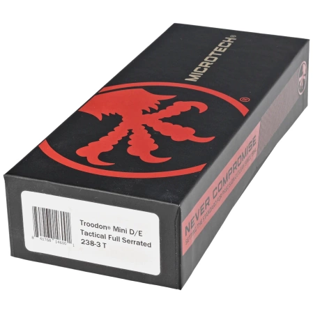 Nóż automatyczny OTF Microtech Mini Troodon D/E Black Aluminium, Black by Tony Marfione (238-3T)