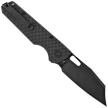 Bestechman Guardian Knife Black G10 w/ Carbon Fiber Pattern, Black PVD D2 (BMK11E)