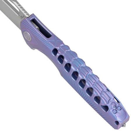 Nóż składany RikeKnife Thor 5 Blue Titanium, Satin M390 (RK-Thor5-B)