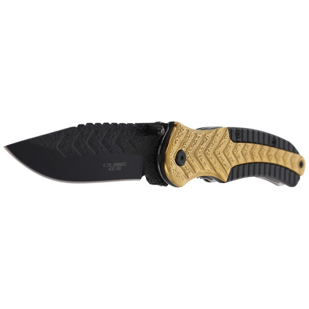 Nóż składany Herbertz Solingen Hit Black-Gold Drop Point Folder (577713)