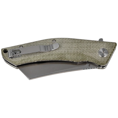 Bestech Knife Cubis Beige Micarta, Stonewashed / Satin D2 (BG42B)