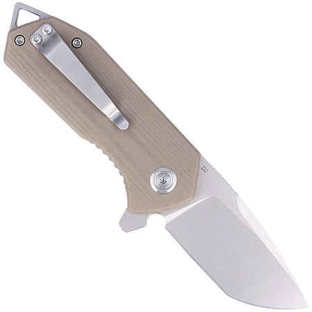 Kubey Campe KU203G Knife Khaki G10, Bead Blasted D2