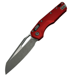 Microtech MSI S/E Knife Fluted Red Aluminium, Apocalyptic M390MK by Tony Marfione (210-10APFLRD)
