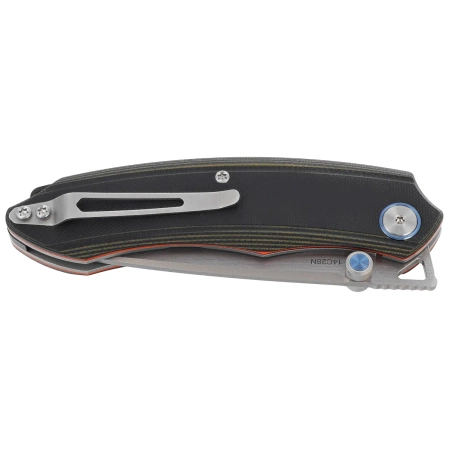 Remette Wild Species GC103 Knife Green/Black G10, Fine Hand Grinding 14C28N (GC103-D)