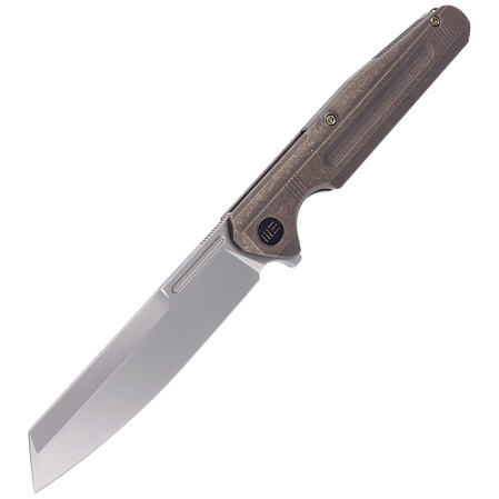 WE Knife Reiver LE No xxx/260 Bronze Titanium, Silver Bead Blasted CPM S35VN knife(WE16020-3)