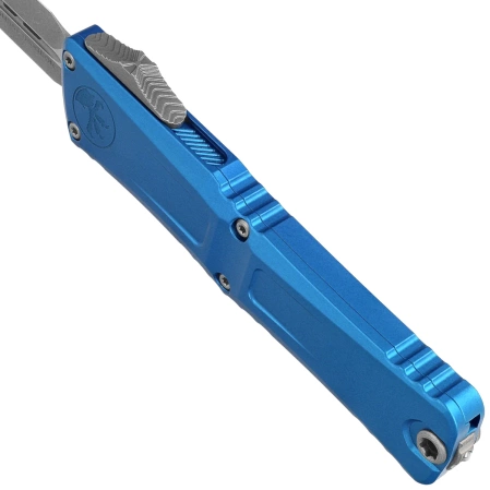 Nóż automatyczny OTF Microtech Combat Troodon Gen III D/E Blue Aluminium, Apocalyptic M390MK by Tony Marfione (1142-10APBL)