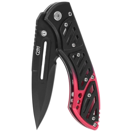 Herbertz CJH Knife Red Aluminum/Black ABS, Black 420 (10000336)