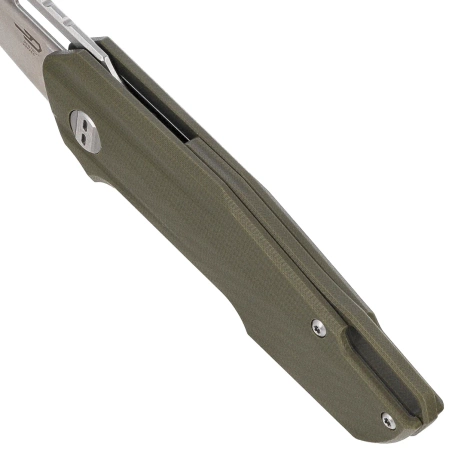 Bestech Toddler Knife OD Green G10, Satin / Stonewashed 14C28N by Maciej Torbé (BG64B)