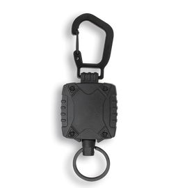 Retraktor Barbaric z klipsem Black ABS, Metal Carabiner, 75cm (16246-NE)