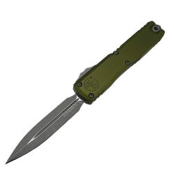 Nóż automatyczny OTF Microtech Ultratech Gen IV D/E OD Green Aluminium, Apocalyptic M390MK by Tony Marfione (11224-10APOD)