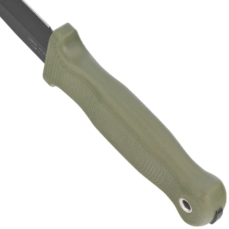 Demko Armiger 4 Tanto Knife OD Green TPR, Black Powder Coated 80CrV2 by Andrew Demko (ARM4-80CrV2-OD-TP)