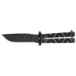 Nóż składany motylek Martinez Albainox Balisong Gray Stone Steel, Gray Stonewashed 3Cr13MoV (02105)
