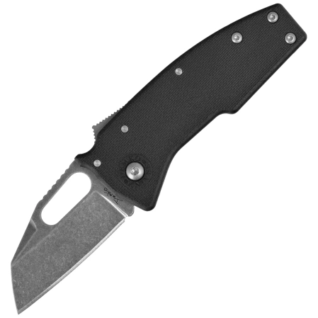 Demko Nano-Shark SF Knife Black GRN, Stonewashed AUS10A by Andrew Demko (NANO-10A-Black GRN-SF)