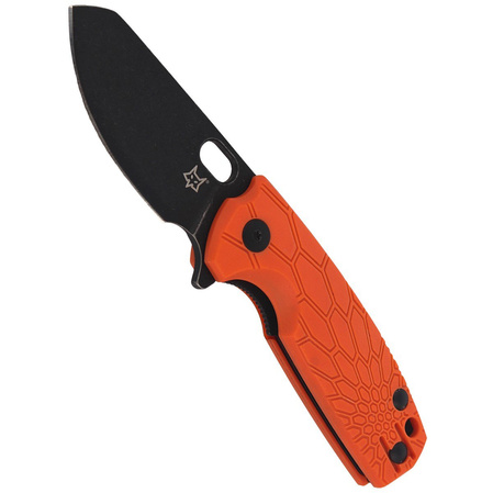 Nóż składany Fox Baby Core FRN Orange, Black Stonewashed N690 by Jesper Voxnaes (FX-608 OR)