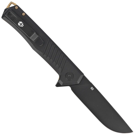 Tekto F1 Alpha Knife Black G10, Bronze HW, Black D2