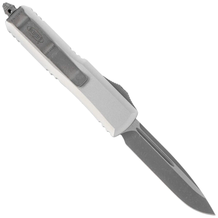 Nóż automatyczny OTF Microtech UTX-85 S/E Natural Clear Aluminium, Apocalyptic M390 (231-10APCR)