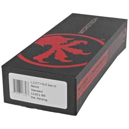 Microtech LUDT Gen III S/E Automatic Knife Merlot Aluminum, Black M390MK by Tony Marfione (1135-1MR)