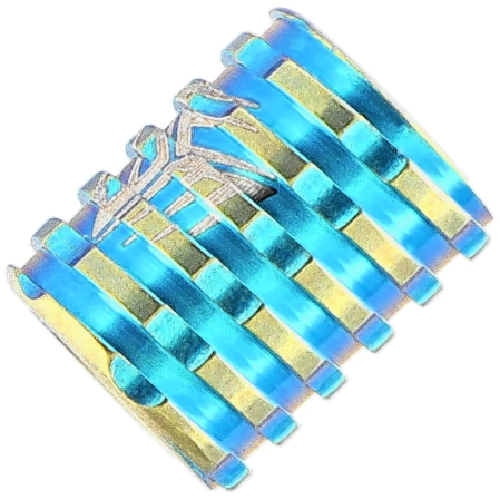 Tytanowy koralik WeKnife Ti Paracord Bead, Blue (A-02C)