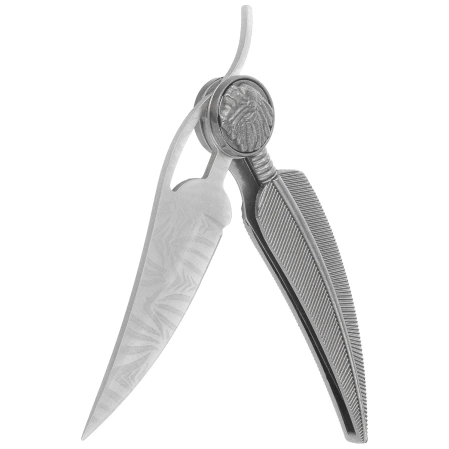 Martinez Albainox Apache Feather Knife Gray Zamak, Laser Ornated 3Cr13Mov (10581)