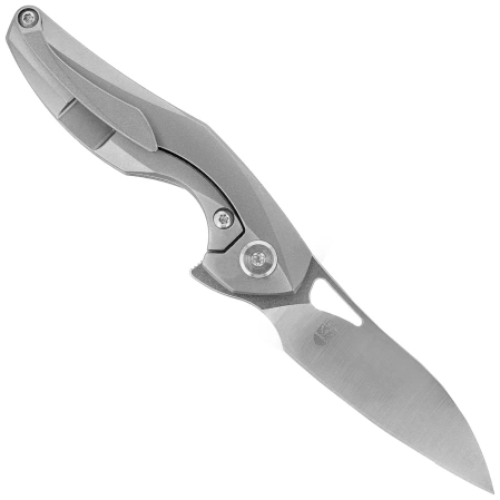 Nóż na szyję Bestech The Reticulan Grey Titanium, Stonewashed / Satin CPM S35VN by Elijah Isham (BT1810A)