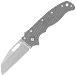 Demko AD20.5 SF Knife Grey Grivory, Stonewashed AUS10A by Andrew Demko (AD20.5-10A-GREY GRIVORY-SF)