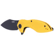 Kubey Knife Noble, Yellow G10, Dark Stonewashed D2 (KU236D)