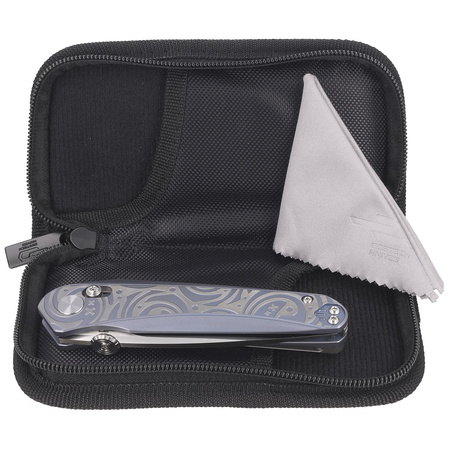 Nóż składany Bestech Mothus Blue Titanium, Satin M390 by Kombou (BT2206A)