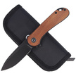 CIVIVI Knife Elementum Flipper Cuibourtia Wood, Black Stonewashed (C907U)