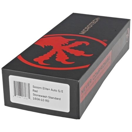 Microtech Socom Elite Auto S/E Automatic Knife Red Aluminum, Stonewashed M390 by Tony Marfione (160A-10RD)