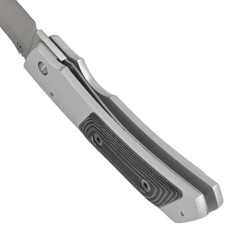 Muela PMC-7M Gray Aluminium / Black Micarta, Satin 440C knife