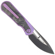 Nóż składany WE Knife Baloo Purple Titanium / Shredded Carbon Fiber, Black Stonewashed CPM 20CV by Ostap Hel (WE21033-3)
