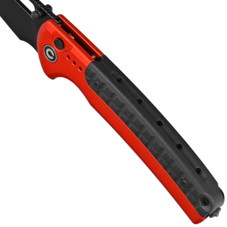 Nóż składany Civivi Sentinel Strike Red Aluminium / Black FRN, Black K110 (C22025B-1)