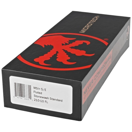 Microtech MSI S/E Fluted Black Aluminium, Stonewashed M390MK by Tony Marfione (210-10FL)