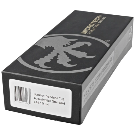 Microtech Combat Troodon T/E Bounty Hunter Signature OTF Knife Distressed Green Aluminum, Apocalyptic M390 by Tony Marfione (144-10BH)