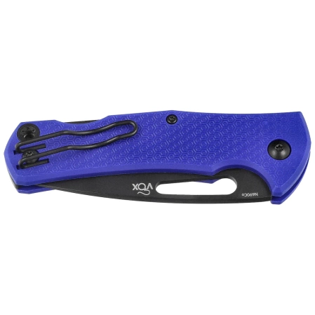 Nóż składany MKM Lov Blue FRN, Black Top Shield N690 by Jesper Voxnæs (MK LV-PBL)