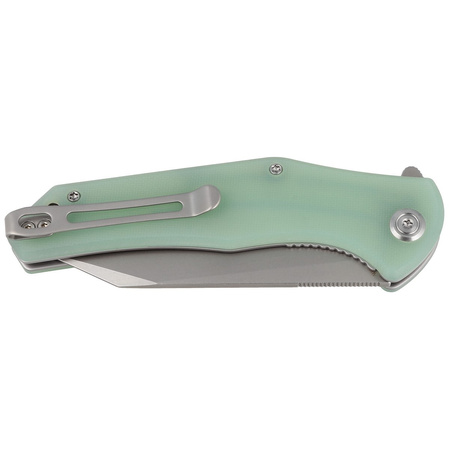 Nóż składany Kubey Flash KU158I Jade G10, Bead Blasted AUS-10