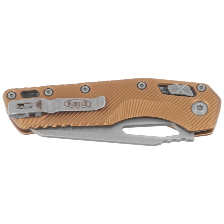 Nóż składany Microtech MSI S/E Ram-Lok Tan Fluted Aluminium, Apocalyptic M390MK by Tony Marfione (210-10APFLTA)