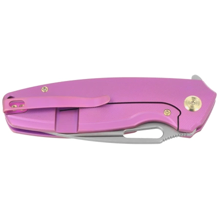 Kubey Tityus KB360C Knife Purple Titanium, Bead Blasted 14C28N