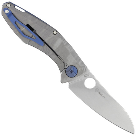 Nóż składany Spyderco Drunken Carbon Fiber / Titanium, Satin CPM S90V Plain by Dmitry Sinkevich (C235CFTIP)