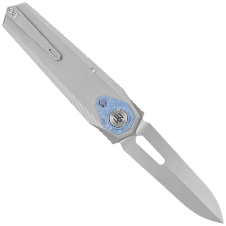 Remette RT-Infinite Power Knife Gray Titanium, Hand Grinding Pearlescent M390 (RTIP-T)